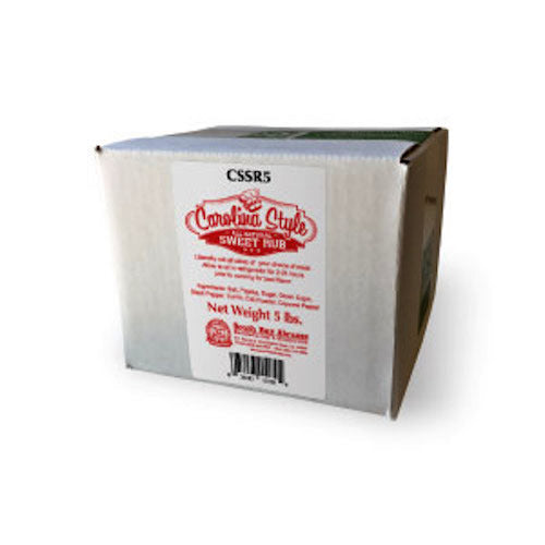 DEANS: Carolina Style Sweet Rub Seasoning, 5 lb