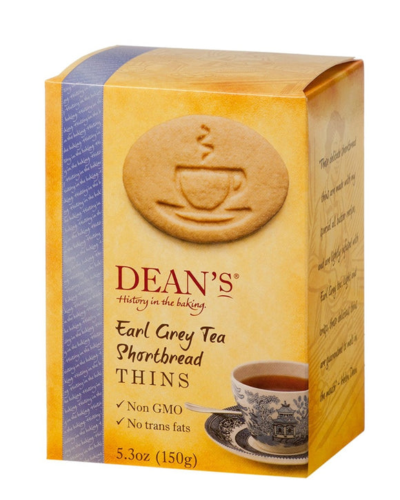 DEANS: Shortbread Thins Earl Grey, 5.3 oz