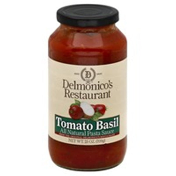 DELMONICO'S RESTAURANT: Tomato Basil All Natural Pasta Sauce, 25 oz