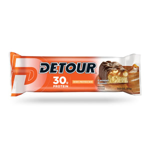 DETOUR: Original Caramel Peanut Whey Protein Bar, 3 oz