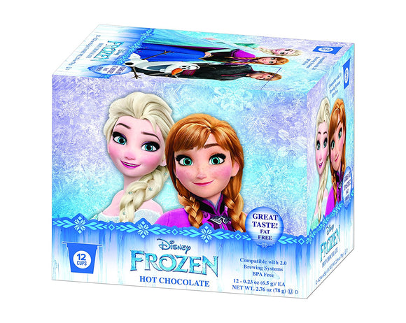 DISNEY FROZEN: Hot Cocoa Keurig Kcup Single Serve 12 Cups, 2.76 oz