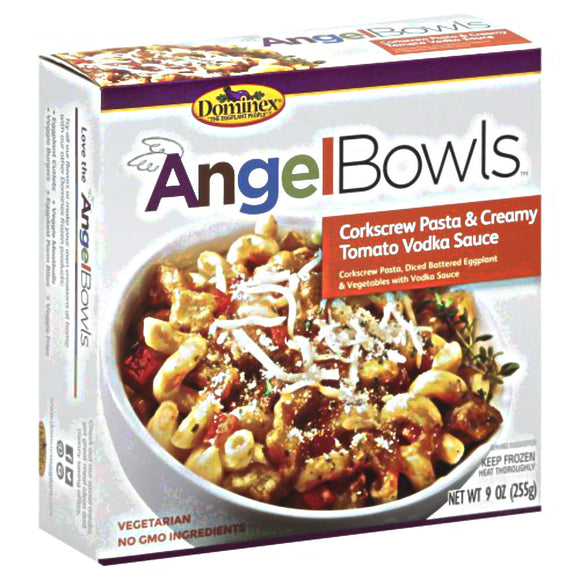 DOMINEX: Angel Bowls Corkscrew Pasta & Creamy Tomato Vodka Sauce, 9 oz