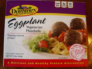 DOMINEX: Eggplant Vegetarian Meatballs, 10 oz