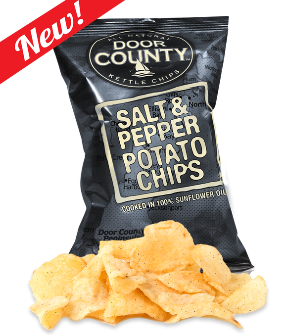 DOOR COUNTY POTATO CHIPS: Chip Potato Salt and Pepper, 1.75 oz