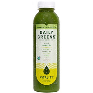 DAILY GREENS: Vitality Vegetable and Fruit Juice, 16 oz