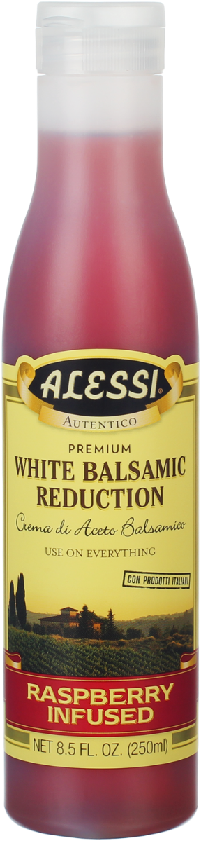 ALESSI: Raspberry White Balsamic Reduction Vinegar, 8.5 oz