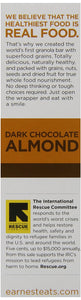 EARNEST EATS: Chewy Granola Bars Dark Almond Chocolate, 6.2 oz