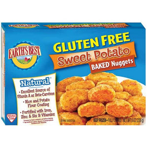 EARTH'S BEST: Gluten Free Baked Nuggets Sweet Potato, 8 oz