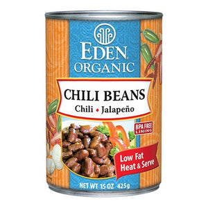 EDEN FOODS: Organic Chili Beans With Jalapeno & Red Pepper, 15 oz