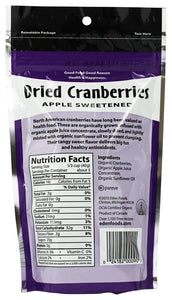 EDEN FOODS: Organic Dried Cranberries Apple Sweetened, 4 oz