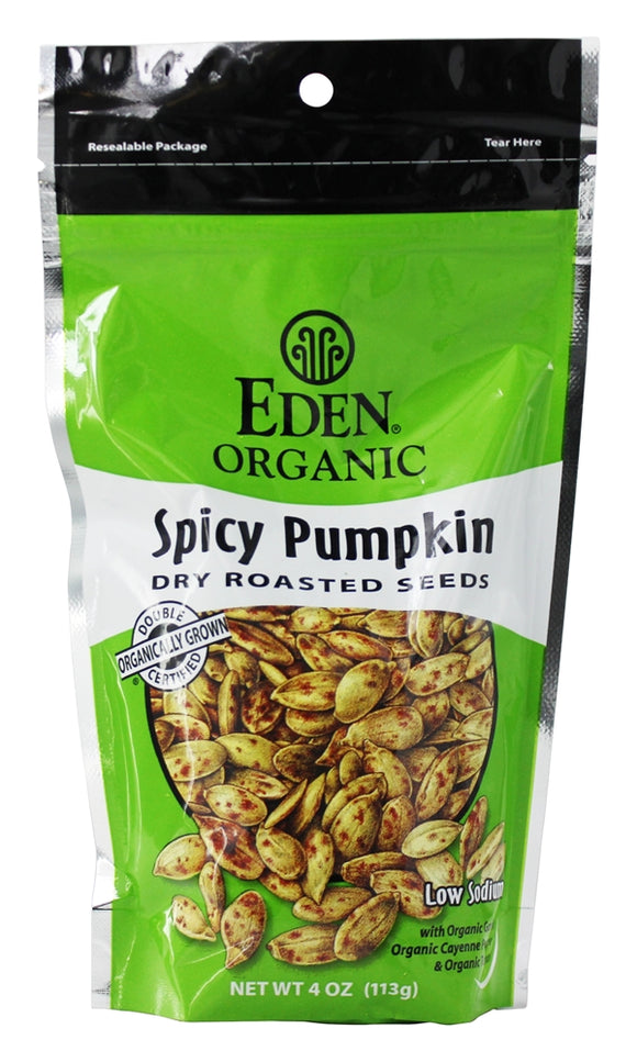 EDEN FOODS: Organic Spicy Pumpkin Dry Roasted Seeds, 4 oz