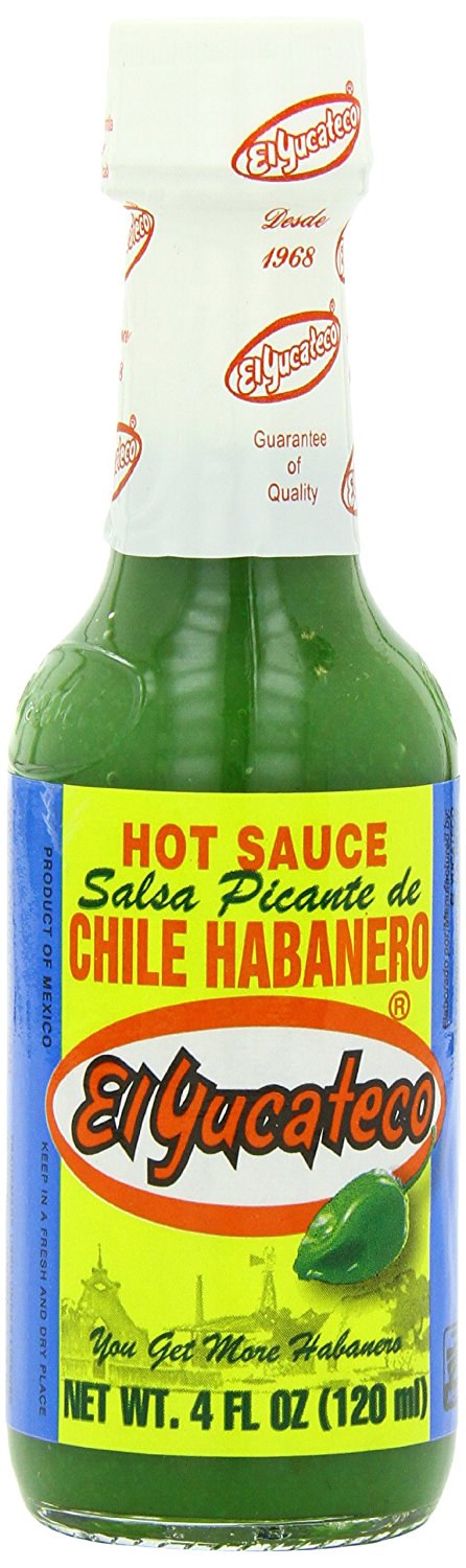 EL YUCATECO: Green Habanero Hot Sauce, 4 Oz