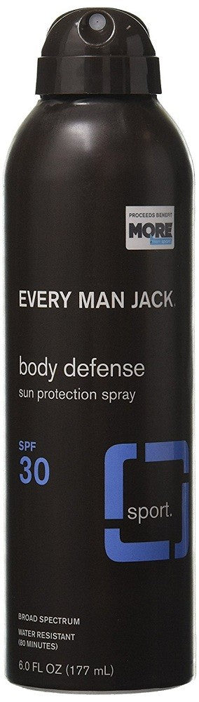 EVERY MAN JACK: Body Defense Spray SPF 30, 6 oz