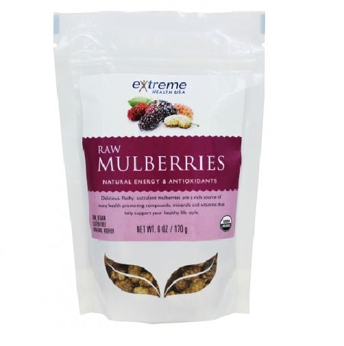 EXTREME HEALTH USA: Raw Mulberries, 6 oz