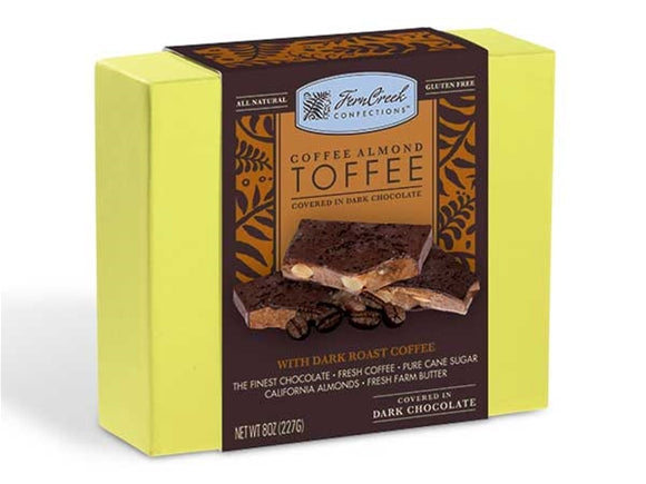 FERNCREEK: Coffee Almond Toffee Dark Chocolate, 8 oz