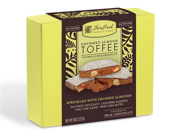FERNCREEK: Gourmet Almond Toffee Milk Chocolate, 8 oz