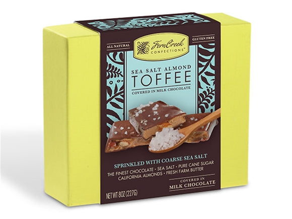 FERNCREEK: Sea Salt Almond Toffee Milk Chocolate, 8 oz
