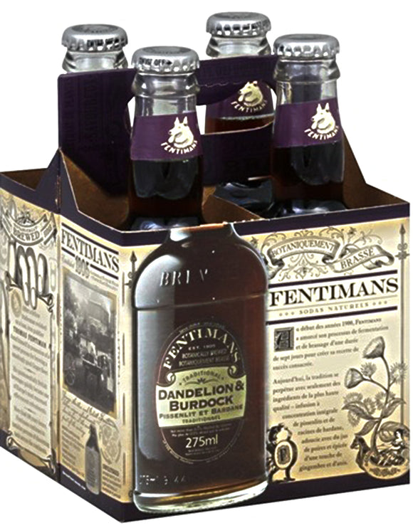 FENTIMANS: Dandelion & Burdock Botanical Drinks 4 Count, 37.2 oz