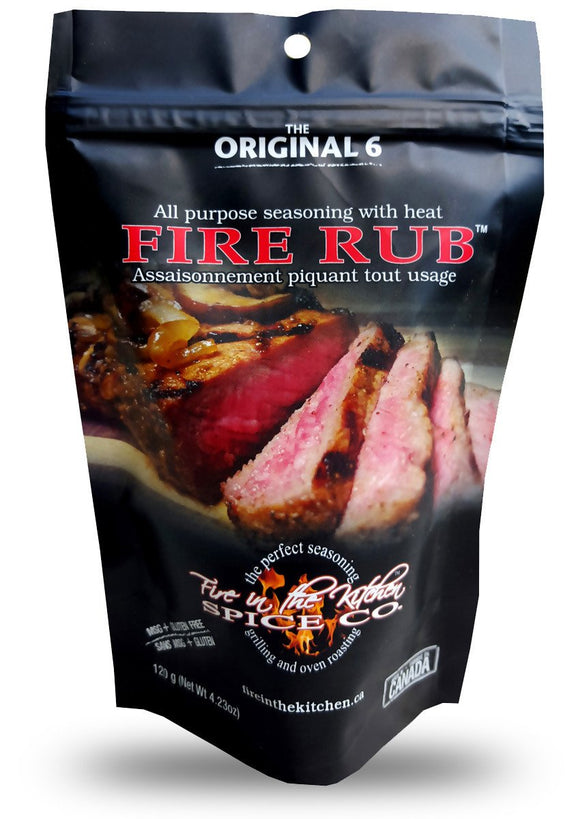FIRE IN THE KITCHEN: Fire Rub, 4.23 oz