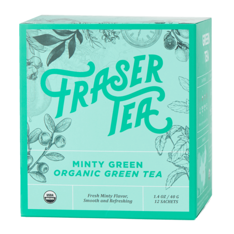 FRASER TEA:  Minty Green Organic Green Tea, 1.4 oz