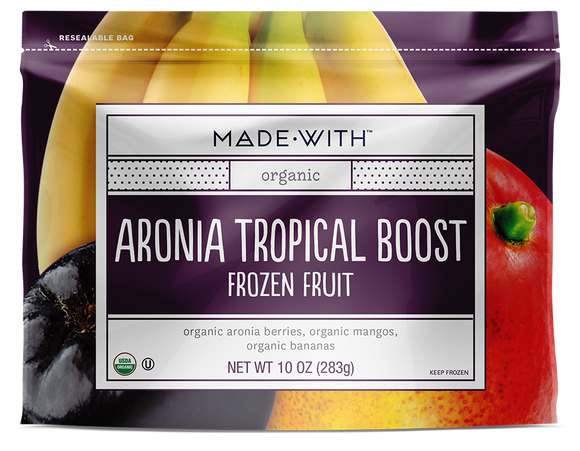 MADE WITH: Aronia Tropical Boost fruits, 10 oz