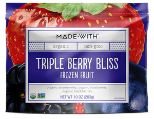 MADE WITH: Organic Fruit Triple Berry Bliss, 10 oz