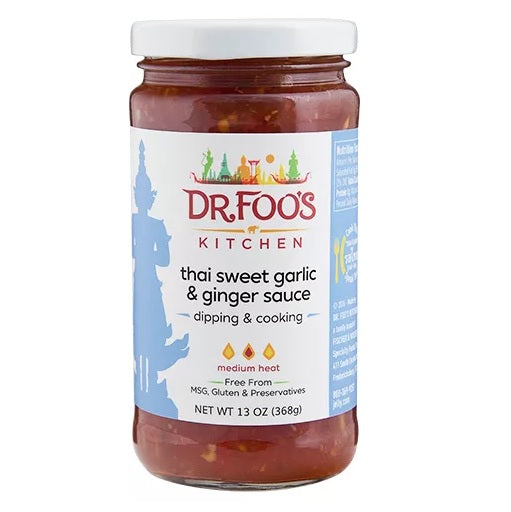 DR. FOOS KITCHEN: Thai Sweet Garlic & Ginger Sauce, 13 oz