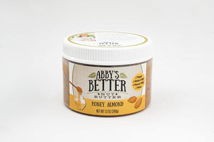 ABBY'S BETTER NUT BUTTER: Honey Almond, 12 oz