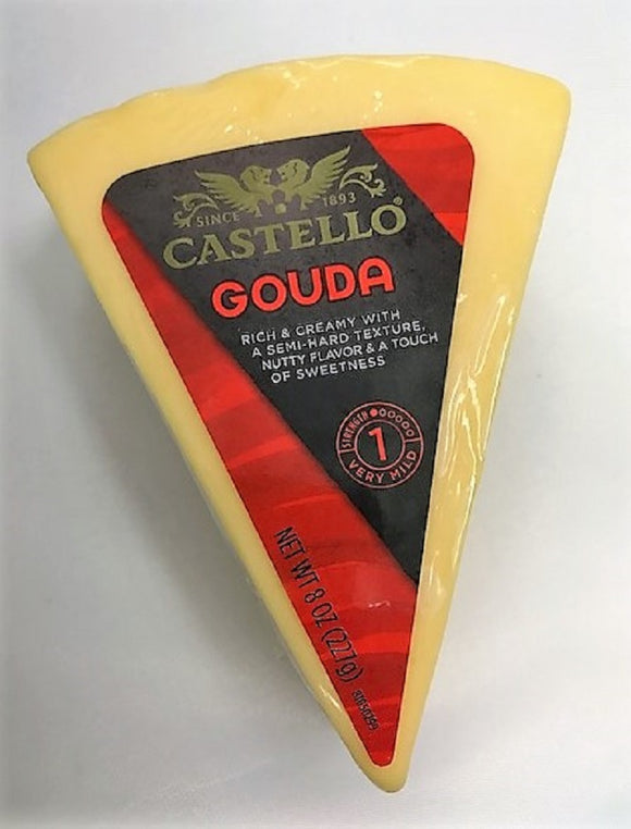 CASTELLO: Gouda Cheese Pie Cut, 8 oz