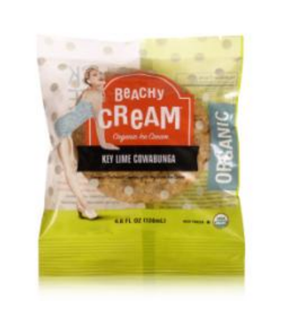 BEACHY CREAM: Key Lime Cowabunga Ice Cream Sandwich, 4.6 Oz