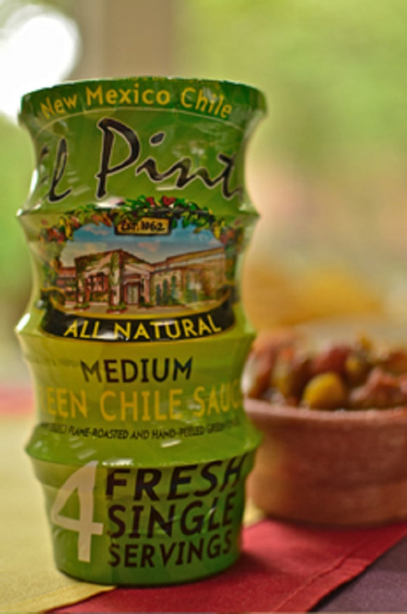 EL PINTO: All Natural Medium Green Chile Sauce, 12 oz