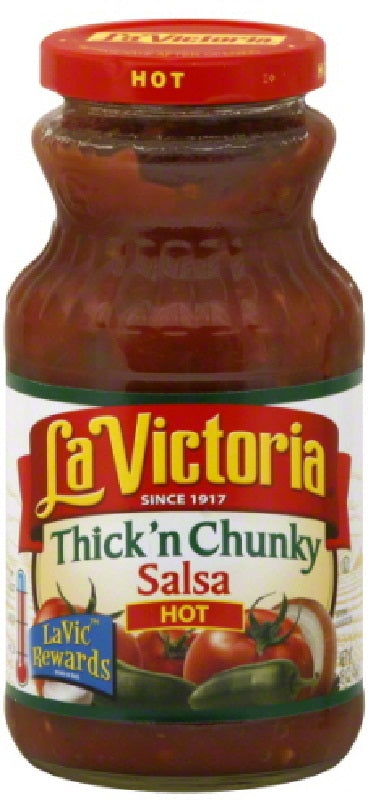 LA VICTORIA: Salsa Thick & Chunky Hot, 16 oz