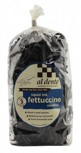 AL DENTE: Pasta Fettuccine Squid Ink, 10 oz