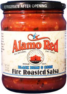 ALAMO RED: Fire Roasted Salsa Black Bean & Corn, 15.2 oz