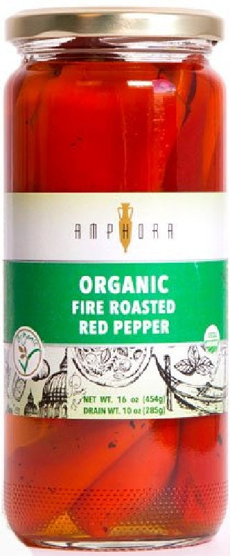 AMPHORA: Roasted Red Peppers Organic, 16 oz