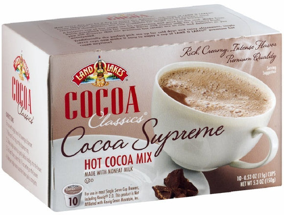 LAND O LAKES: Cocoa Single Serve Supreme 10 ct, 5.3 oz