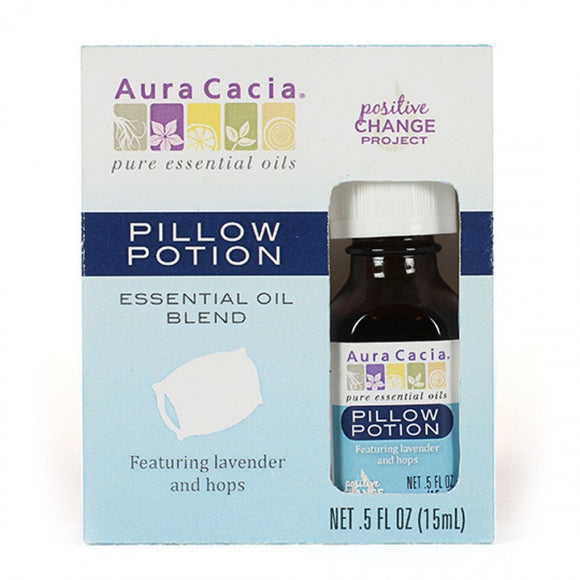 AURA CACIA: Essential Oil Pillow Potion Boxed, 0.5 oz