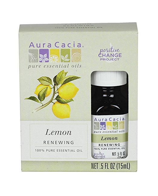 AURA CACIA: Essential Oil Lemon Boxed, 0.5 oz