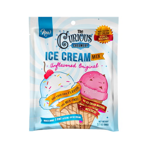 CURIOUS CREAMERY: Mix Ice Cream Unflavored Original, 3.1 oz