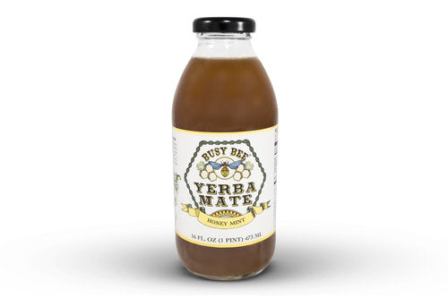 BUSY BEE YERBA MATE: Bevarage Honey Mint, 16 oz