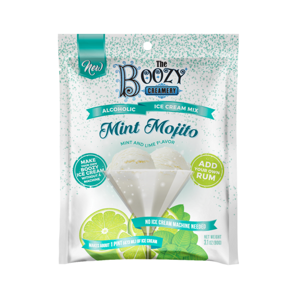 CURIOUS CREAMERY: Mix Ice Cream Alcoholic Mojito, 3.1 oz