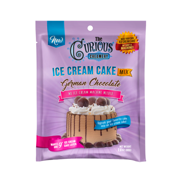 CURIOUS CREAMERY: Mix Ice Cream Cake German Chocolate Pouch, 2.8 oz