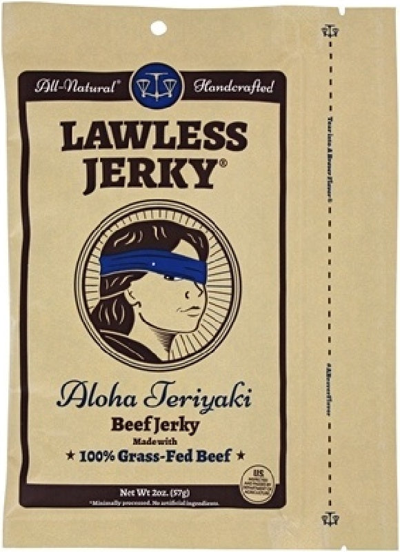 LAWLESS JERKY: Jerky Beef Teriyaki, 2 oz