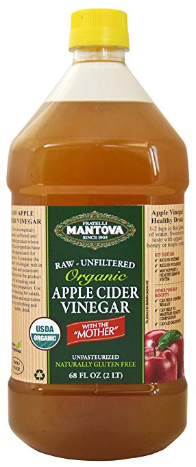 MANTOVA: Vinegar Apple Cider Org Raw, 68 oz