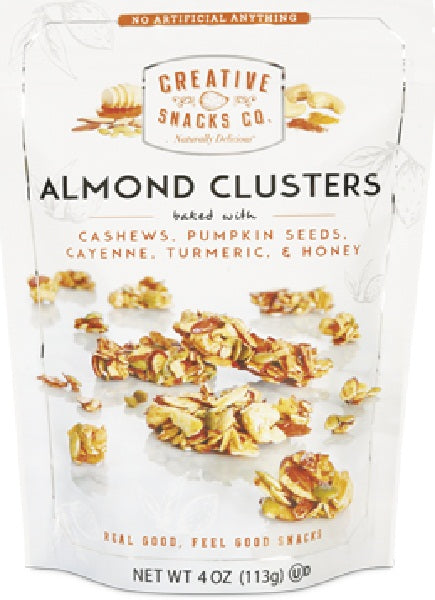 CREATIVE SNACK: Almond Cluster Cashew Nut, 4 oz