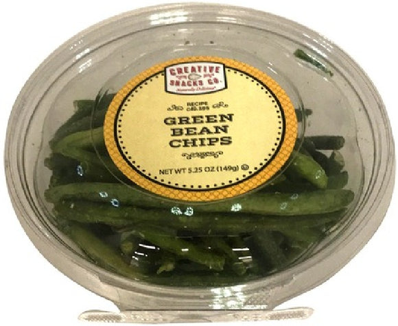 CREATIVE SNACK: Chips Green Bean, 5.25 oz