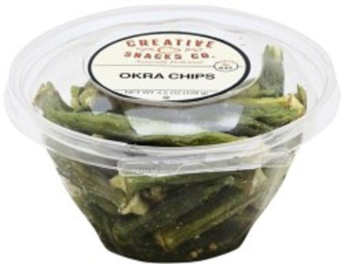 CREATIVE SNACK: Cup Okra Chips, 4.5 oz