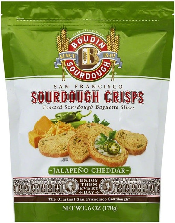 BOUDIN SOURDOUGH: Crisps Jalapeno Cheddar, 6 oz