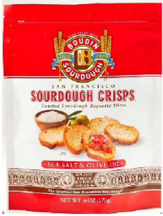 BOUDIN SOURDOUGH: Crackers Sourdough Sea Salt, 5 oz