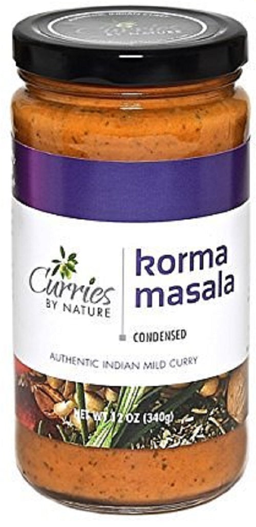 CURRIES BY NATURE: Sauce Curry Korma Masala, 12 oz